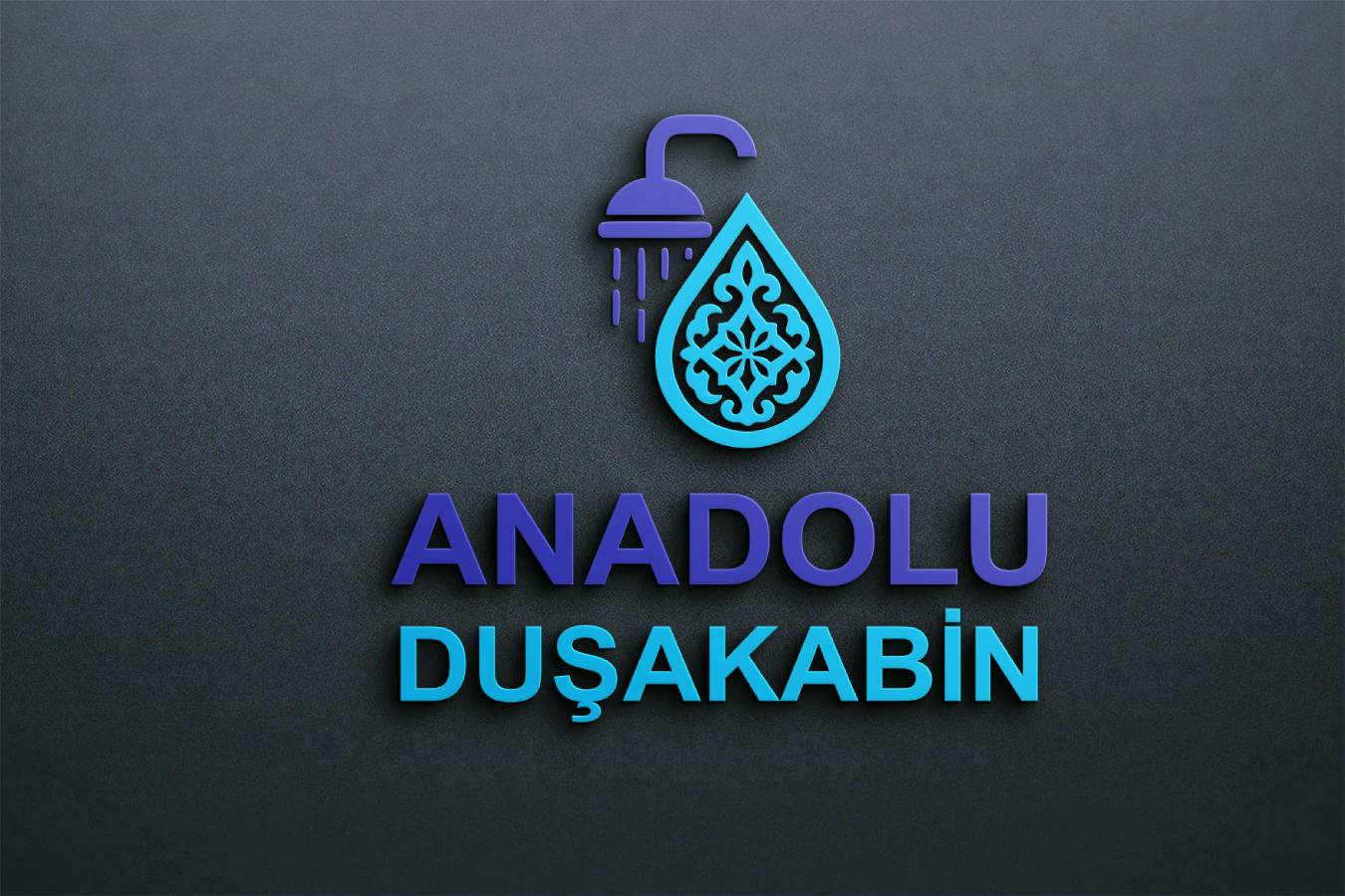 Black Wall Logo Design Mockup by GraphicsFamily